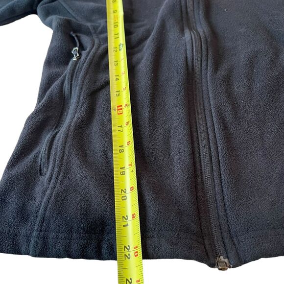 Columbia Full Zip Fleece Jacket Womens Sz. Medium Black Outdoor Gorpcore - Picture 9 of 14